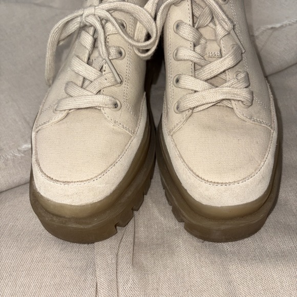 Vionic Ezrie Platform Chunky Lug Sole Comfort Lace Up Sneakers in Aspen 7.5 - Picture 2 of 8